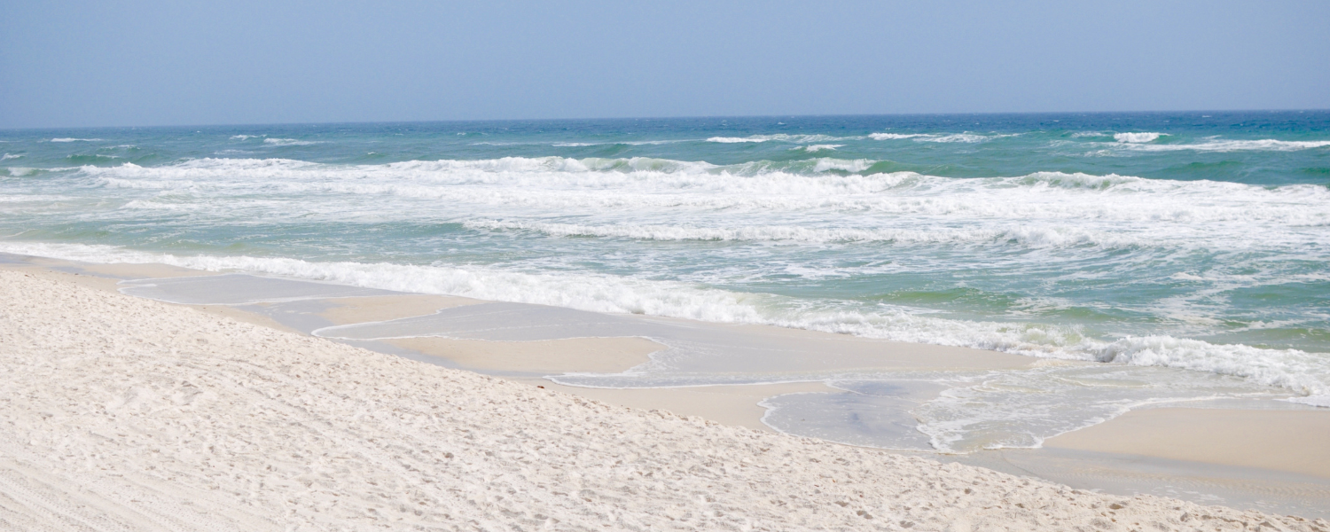 white sandy beach
