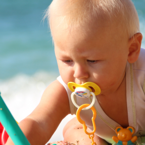 baby on beach