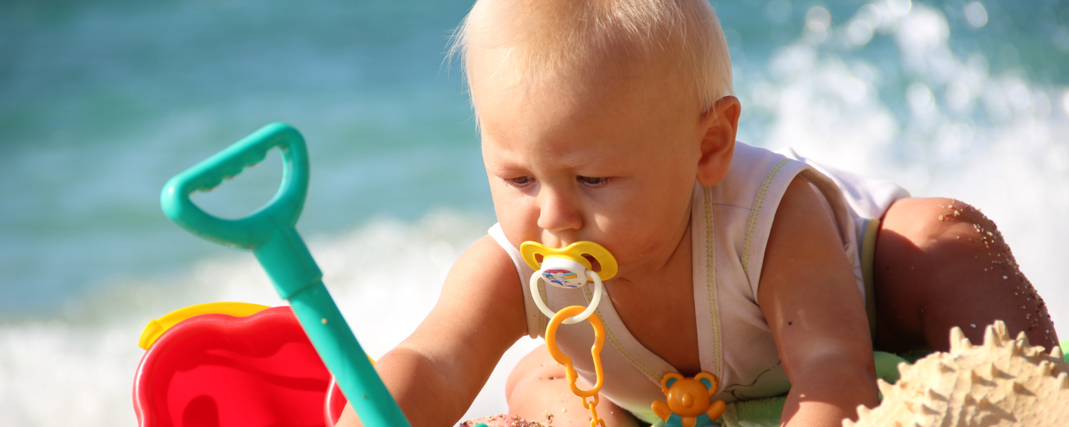 baby on beach