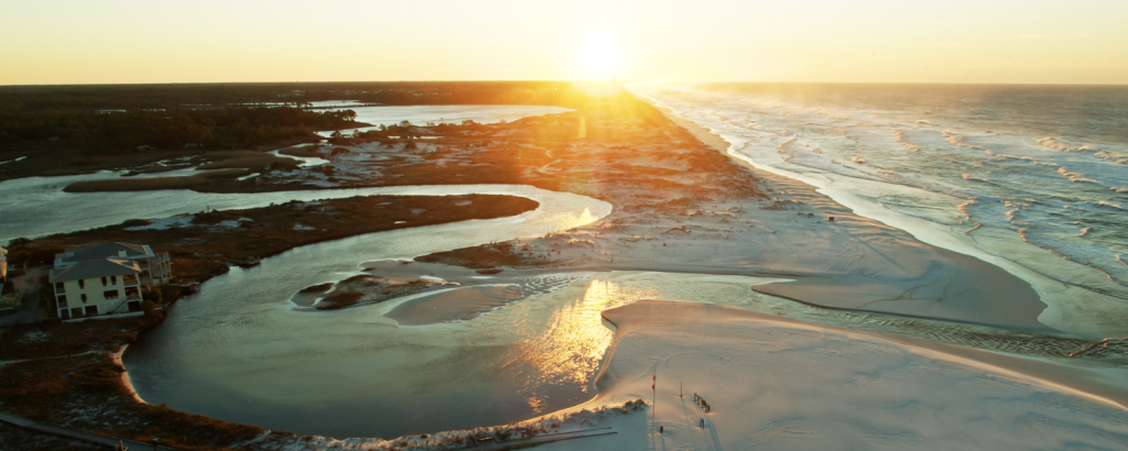 Grayson beach state park at sunrise