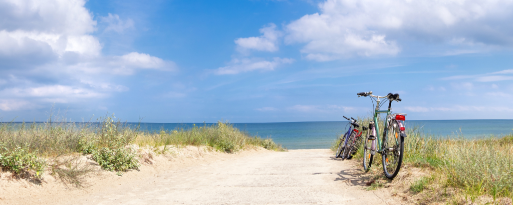 bikes on beach