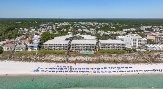 aerial view from the ocean