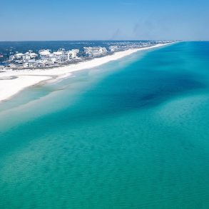An Aerial view of 30A.