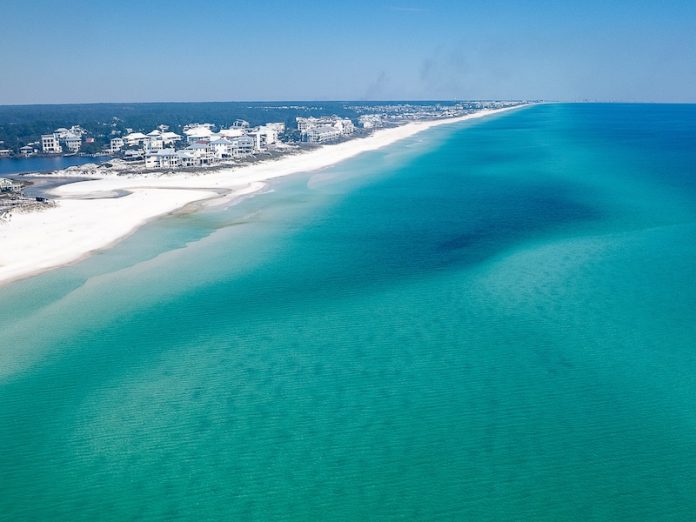 An Aerial view of 30A.