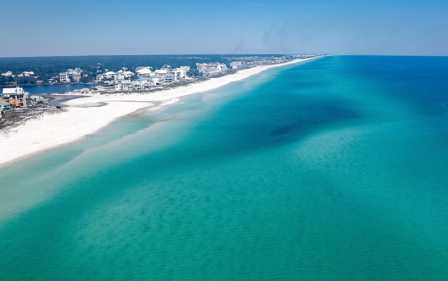 An Aerial view of 30A.