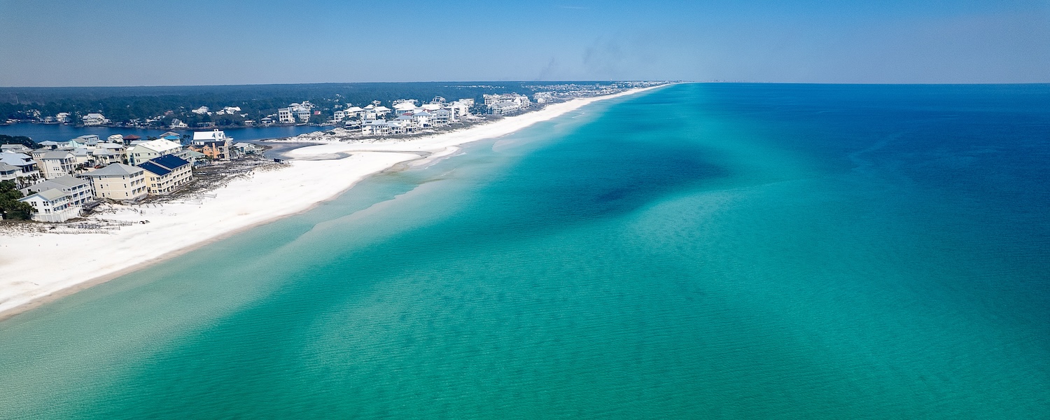 An Aerial view of 30A.