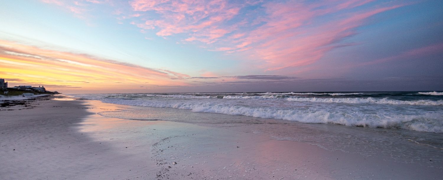 Early morning on the beach in Santa Rosa Beach Florida