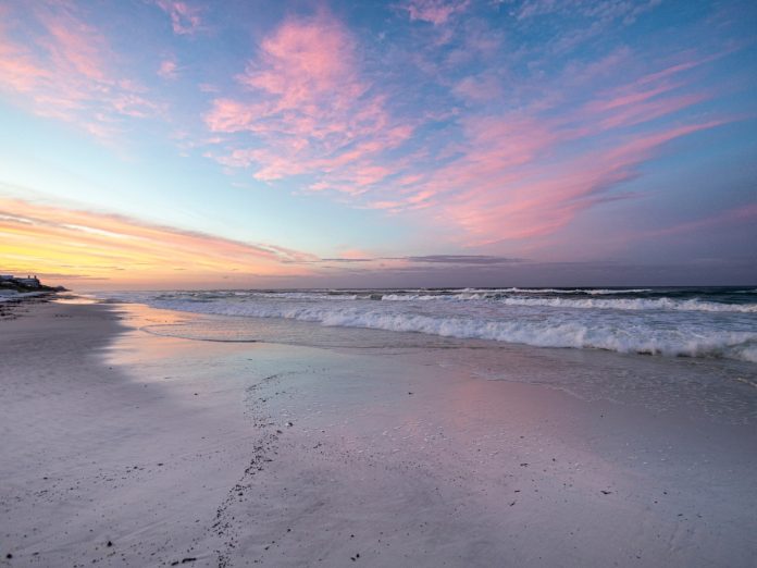 Early morning on the beach in Santa Rosa Beach Florida